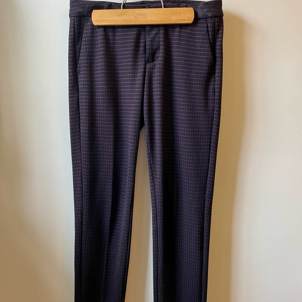 Liverpool Women's Black Checkered Ankle Pants